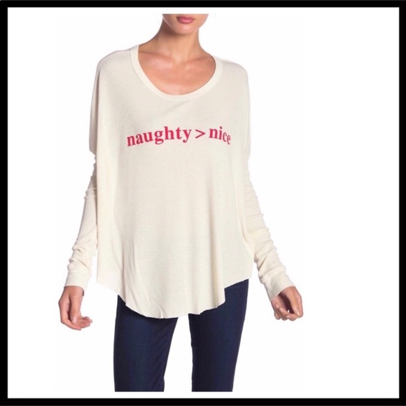 WILDFOX LONG SLEEVE THERMAL TUNIC OVERSIZED A3C - Picture 8 of 8